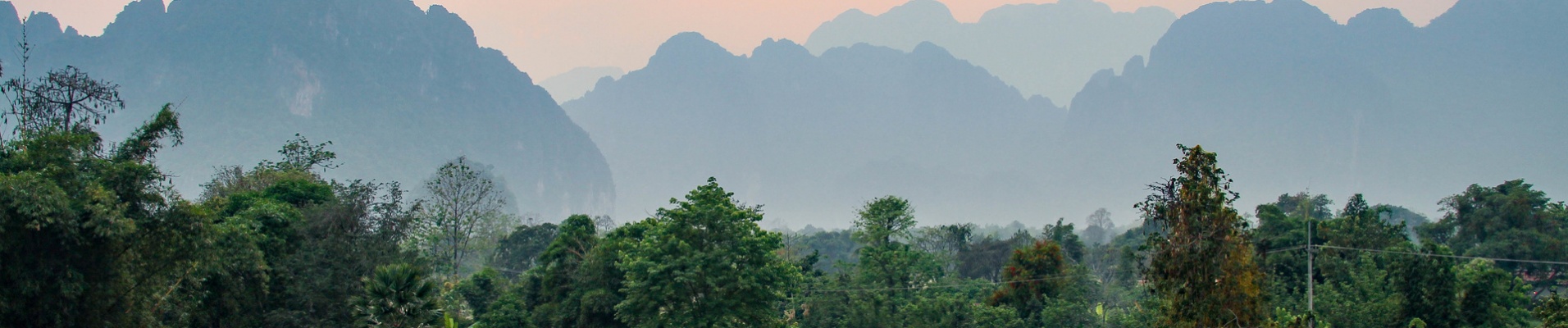 vang vieng panorama sunset laos