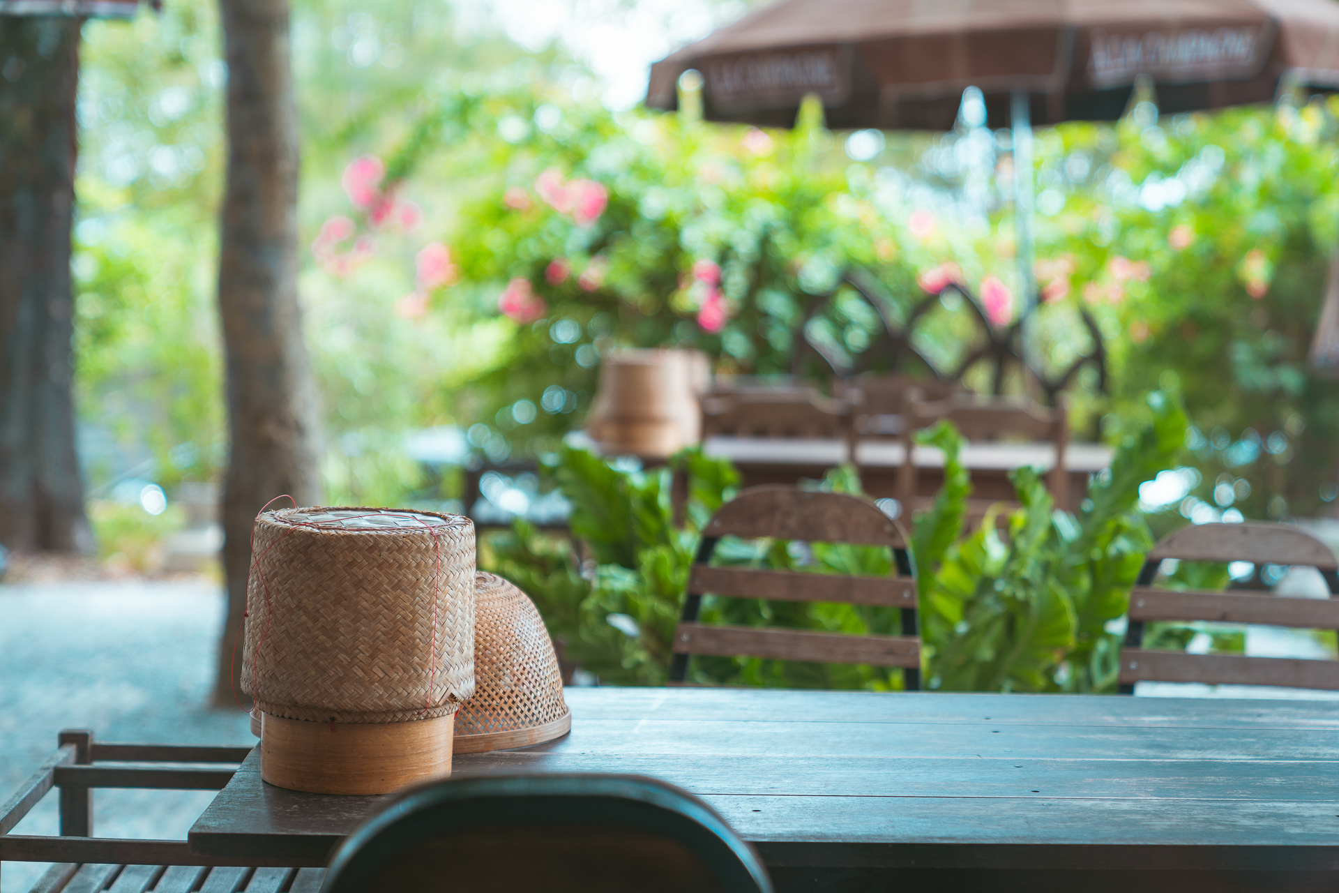 sticky rice table laos